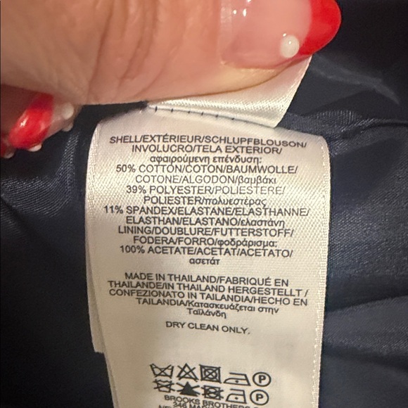 Brooks Brothers Womens Dress 10 Sheath Navy Career Sleeveless Office Knee Length - Picture 4 of 8